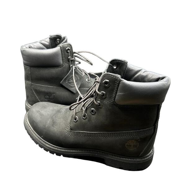 Timberland Women’s Waterproof Leather Ankle Boots Box Included Black Size 8M - Picture 7 of 9